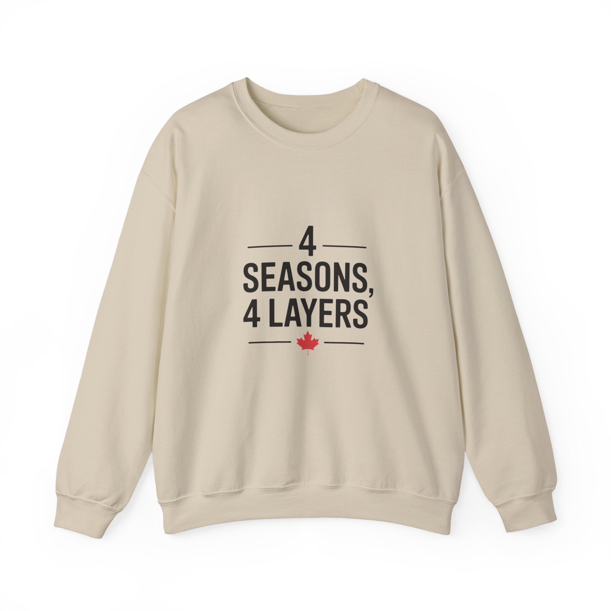 “4 Seasons, 4 Layers” Canadian Maple Cozy Pullover - Sweatshirt