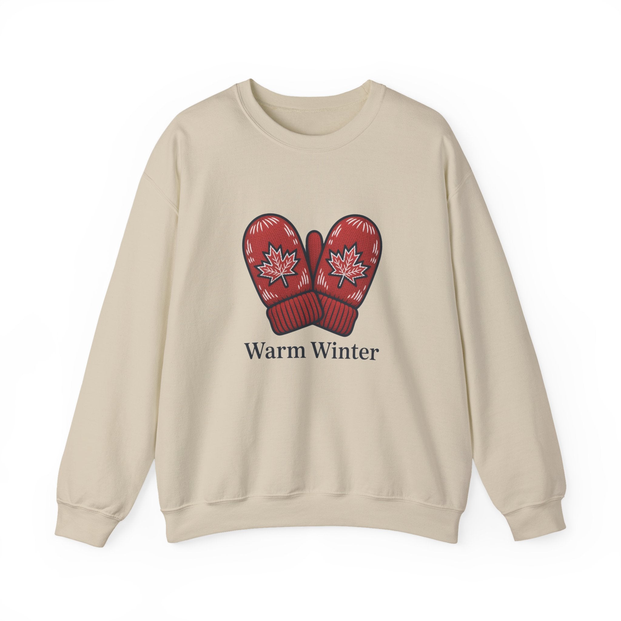 Warm Winter Red Mitten Crewneck Sweatshirt