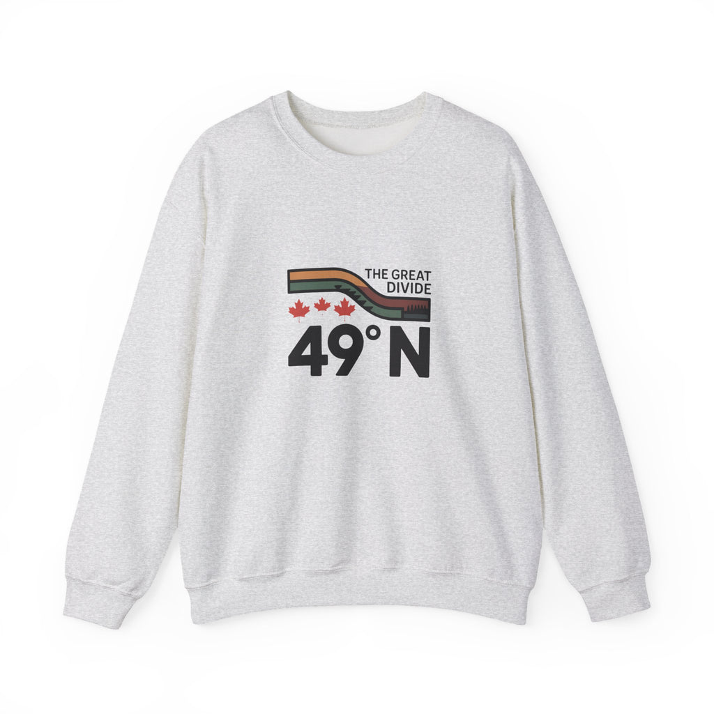 49N The Great Divide Sweatshirt — Canadian Border Graphic Crewneck