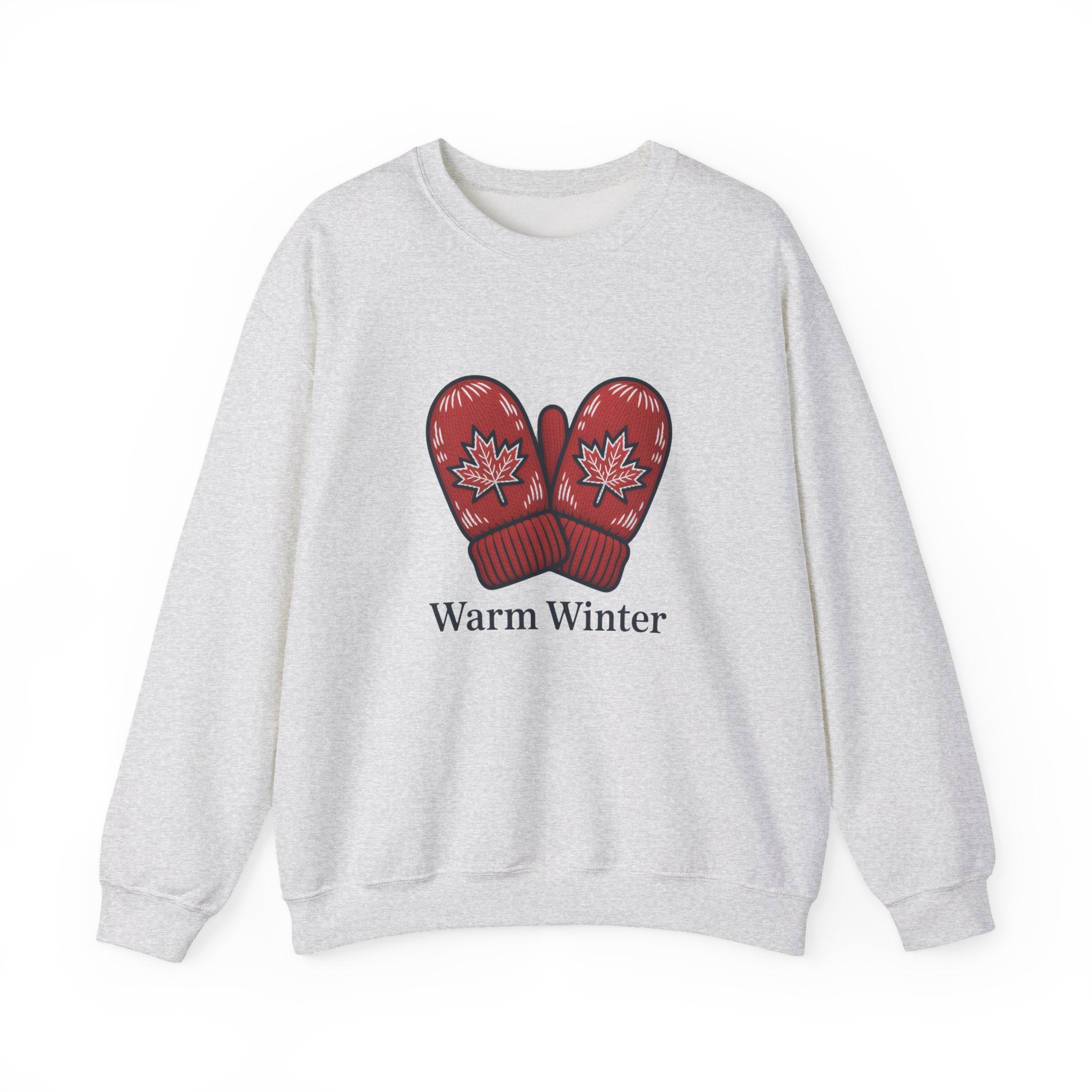 Warm Winter Red Mitten Crewneck Sweatshirt