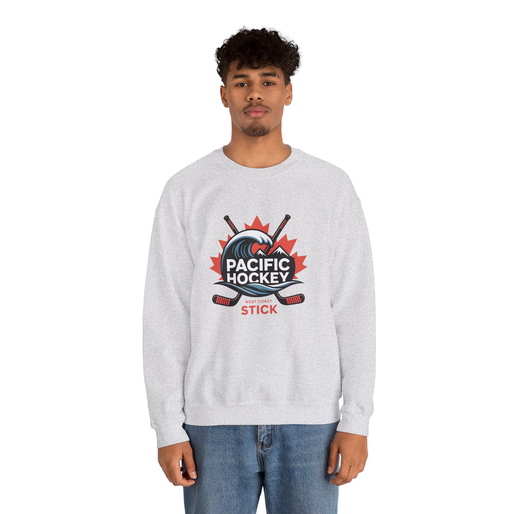 Pacific Hockey Crewneck Sweatshirt – Vintage Hockey Logo Pullover