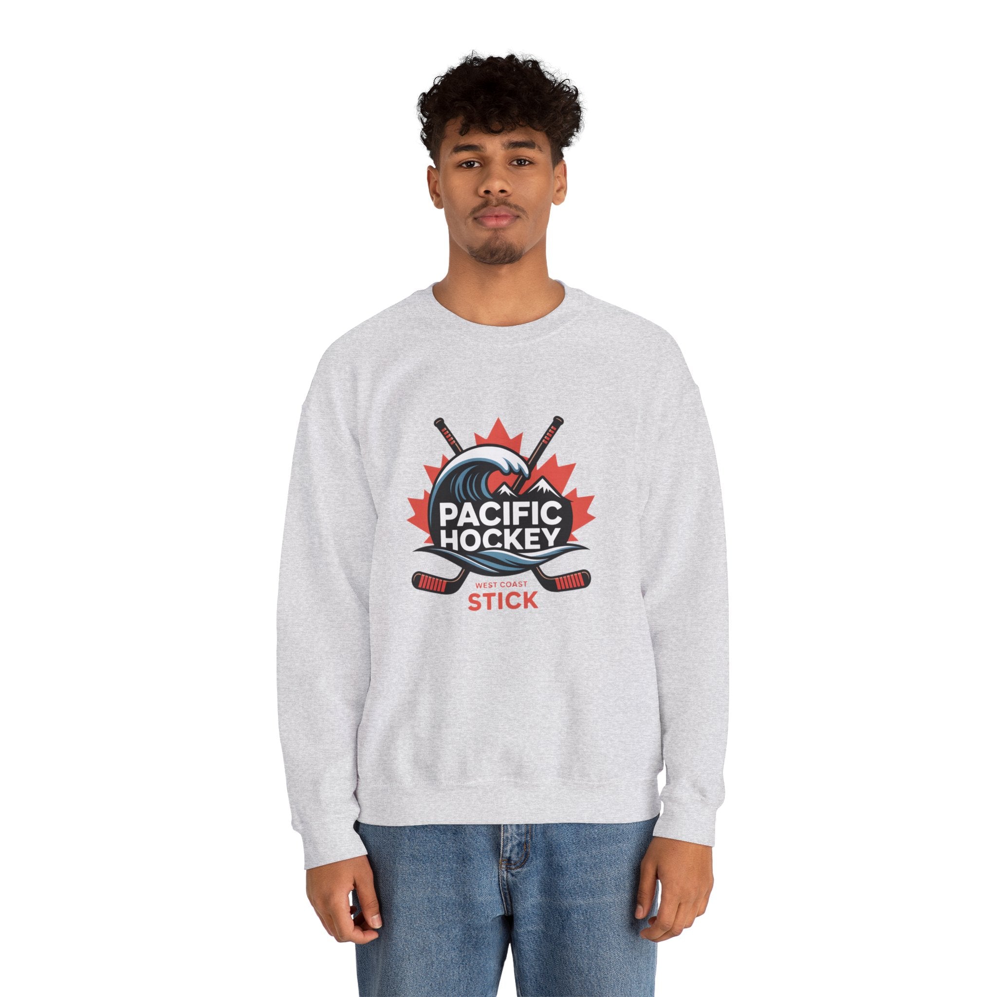 Pacific Hockey Crewneck Sweatshirt – Vintage Hockey Logo Pullover
