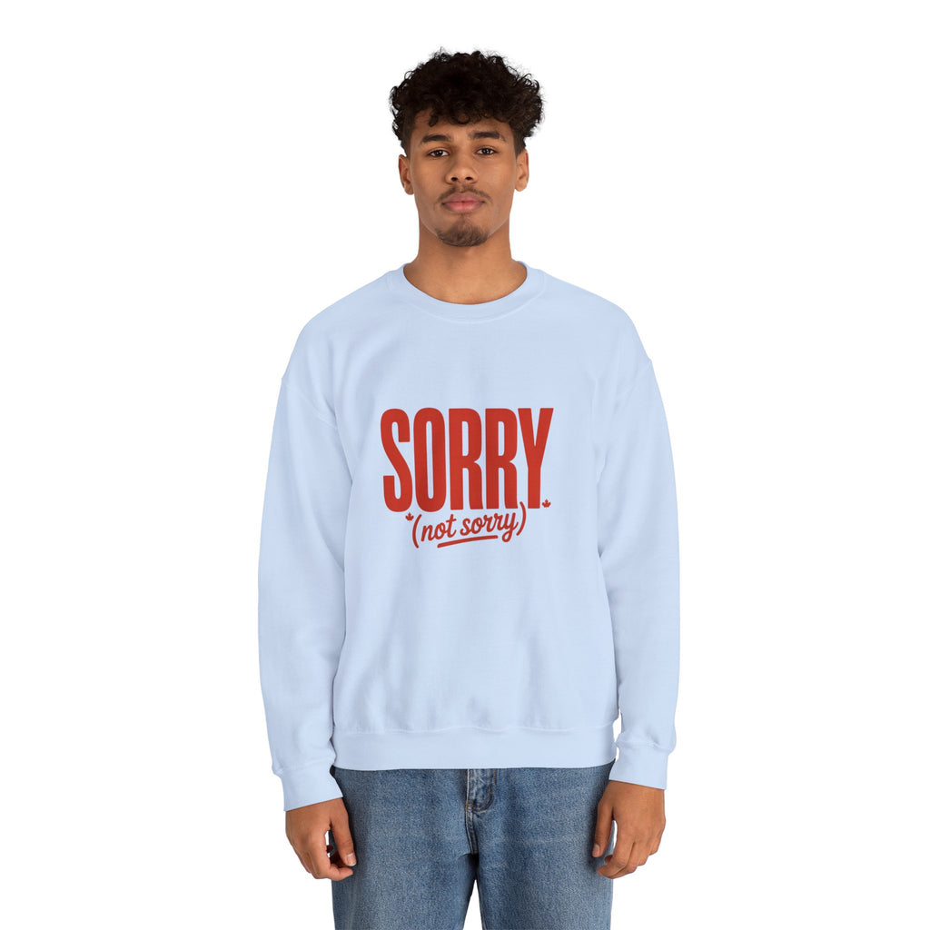 "SORRY. (not sorry)" Retro Bold Graphic Sweatshirt