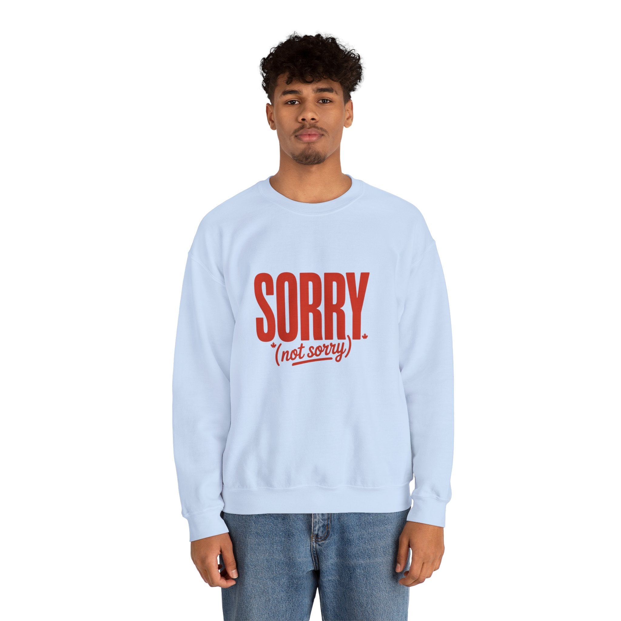 "SORRY. (not sorry)" Retro Bold Graphic Sweatshirt