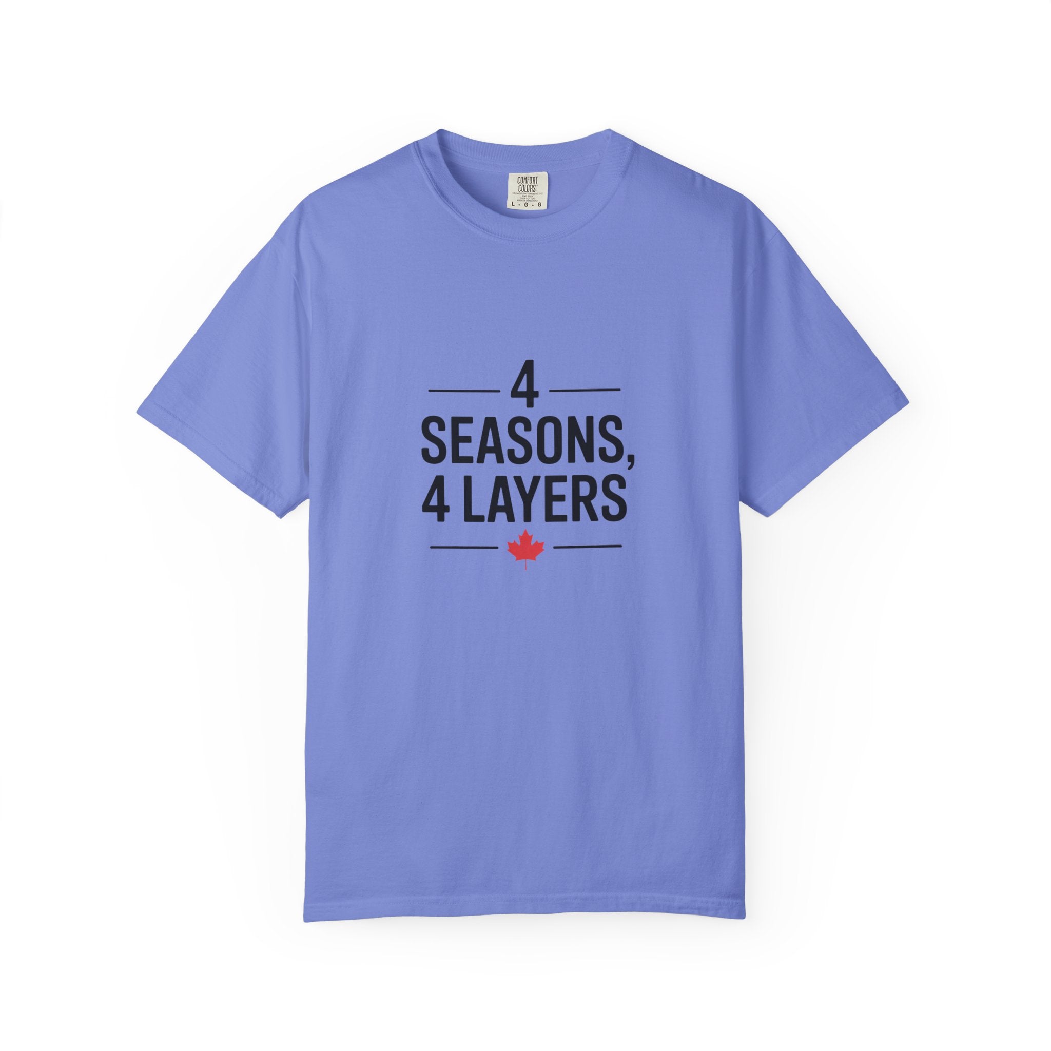 4 Seasons, 4 Layers T-Shirt — Canadian Maple Minimalist Tee