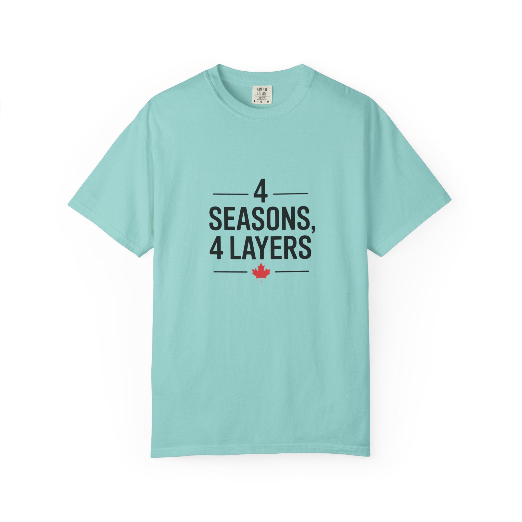 4 Seasons, 4 Layers T-Shirt — Canadian Maple Minimalist Tee