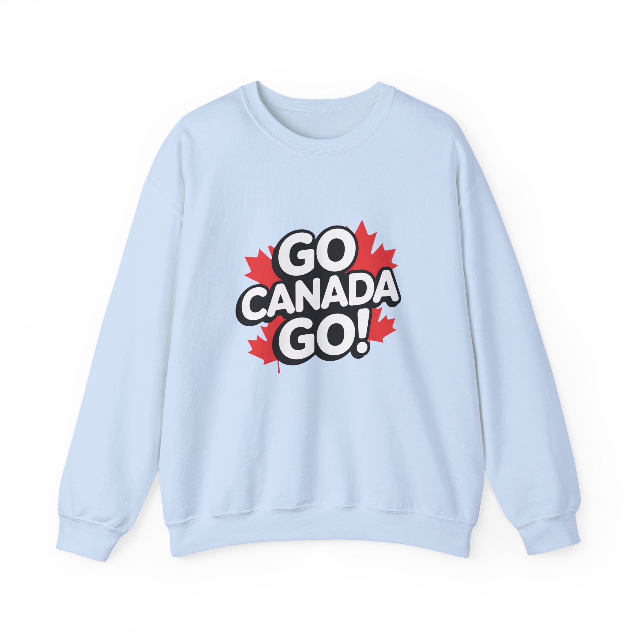 Go Canada Go! Crewneck Sweatshirt — Canadian Pride Maple Leaf Pullover