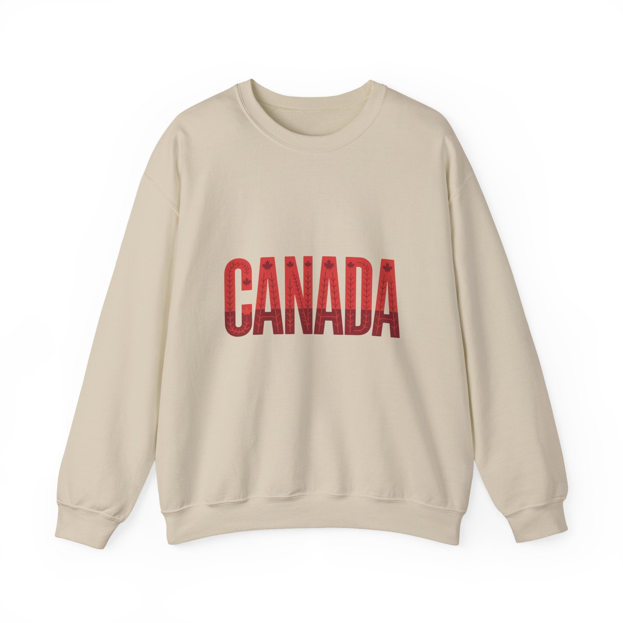 Canada Crewneck Sweatshirt – Bold Red Vintage Text