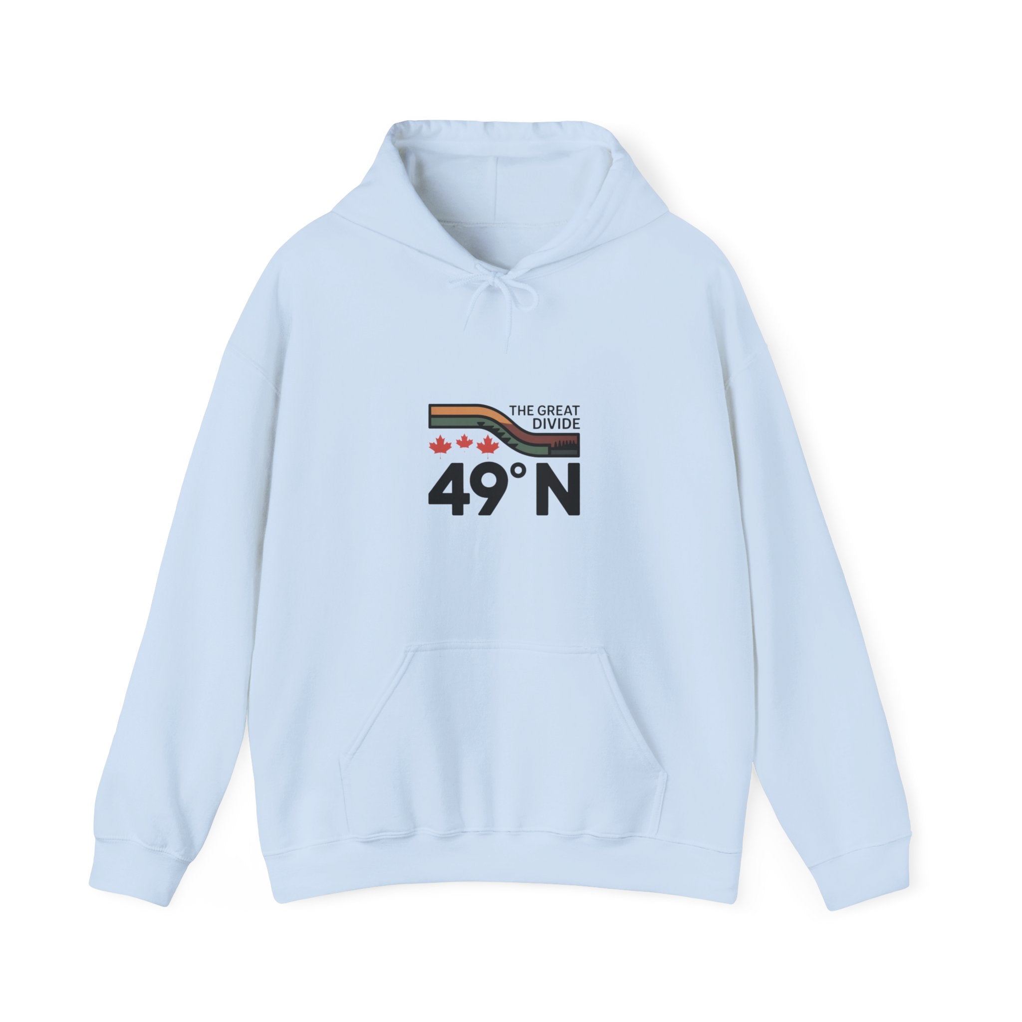 49N The Great Divide Hoodie — Canada Border Latitude Pullover