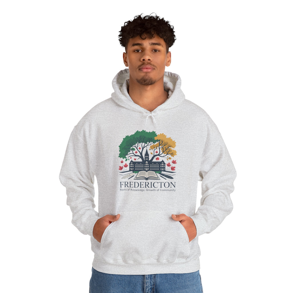Fredericton Seasonal Tree Hoodie - Cityscape Autumn/Winter Sweatshirt