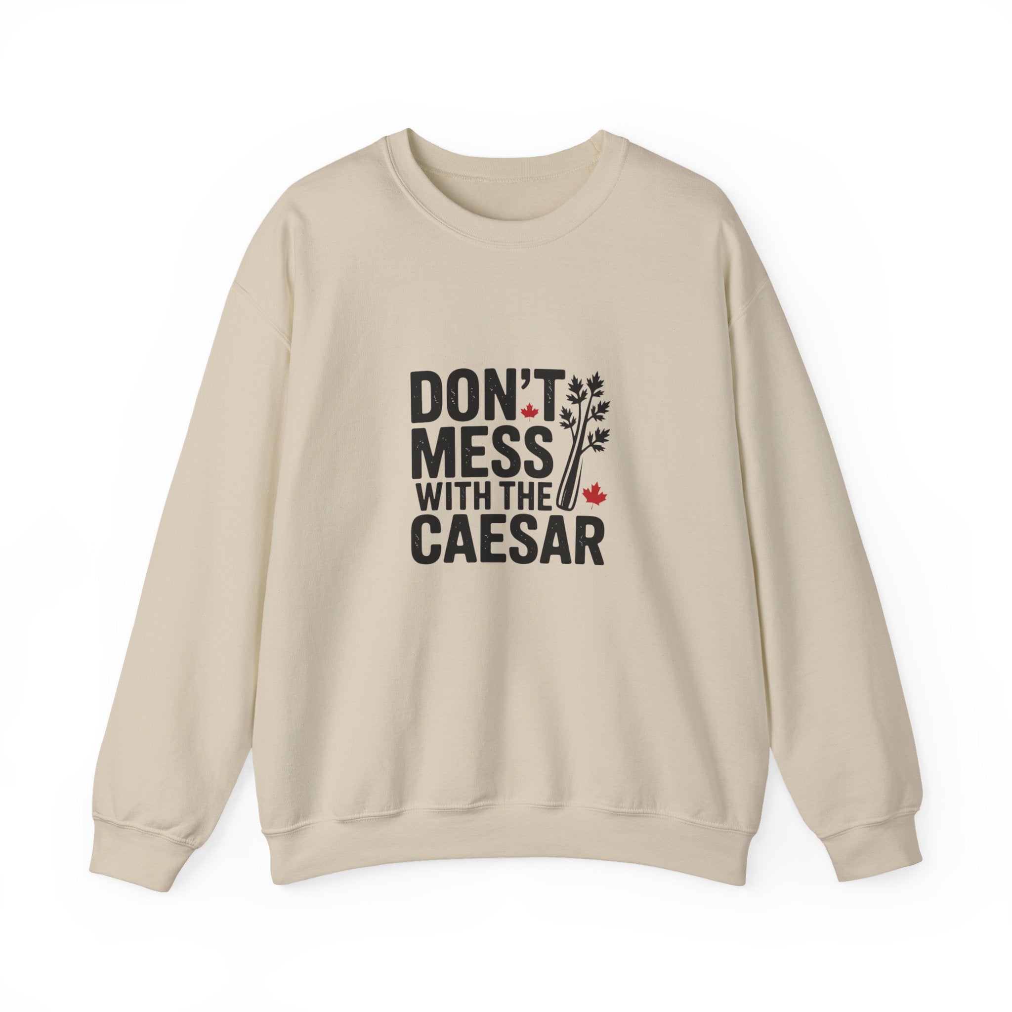 "Don't Mess with the Caesar" Roman Laurel Graphic Crewneck Sweatshirt