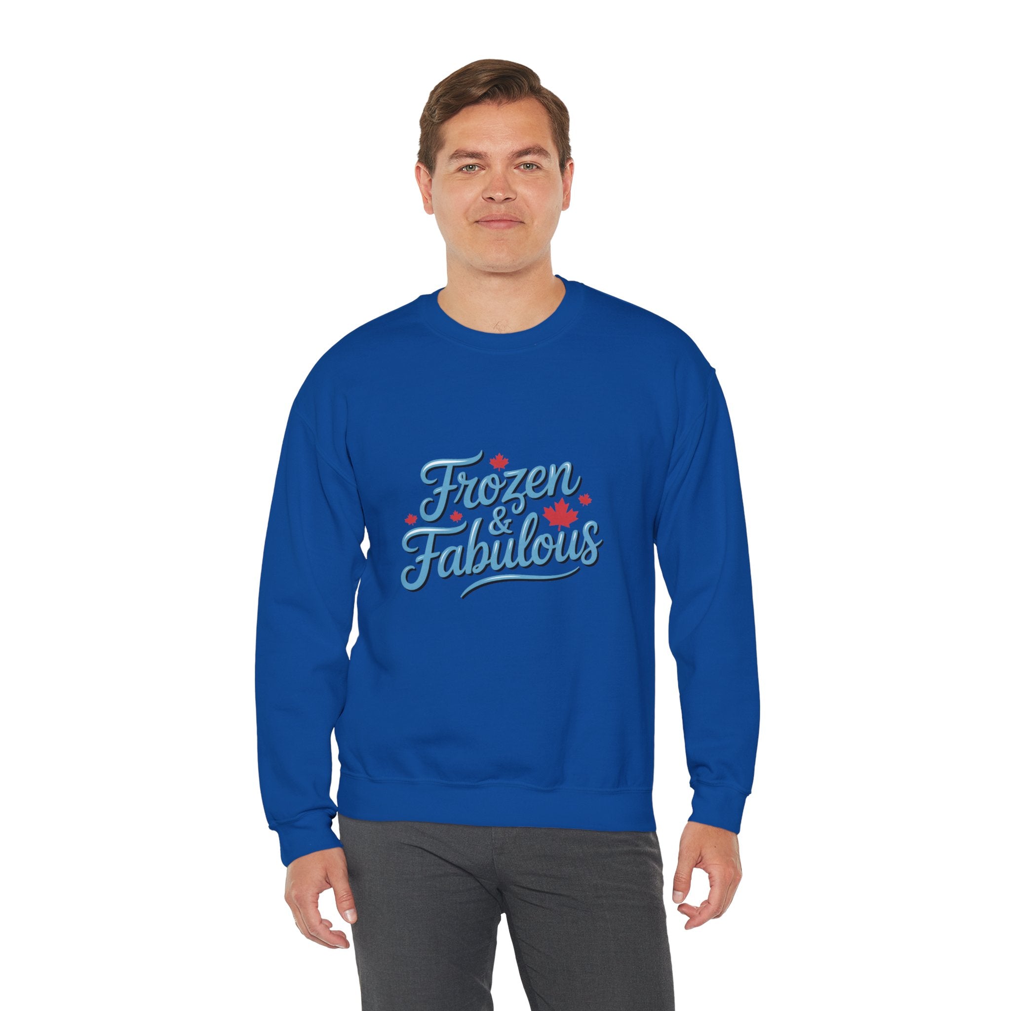 "Frozen & Fabulous" Cozy Winter Crewneck Sweatshirt