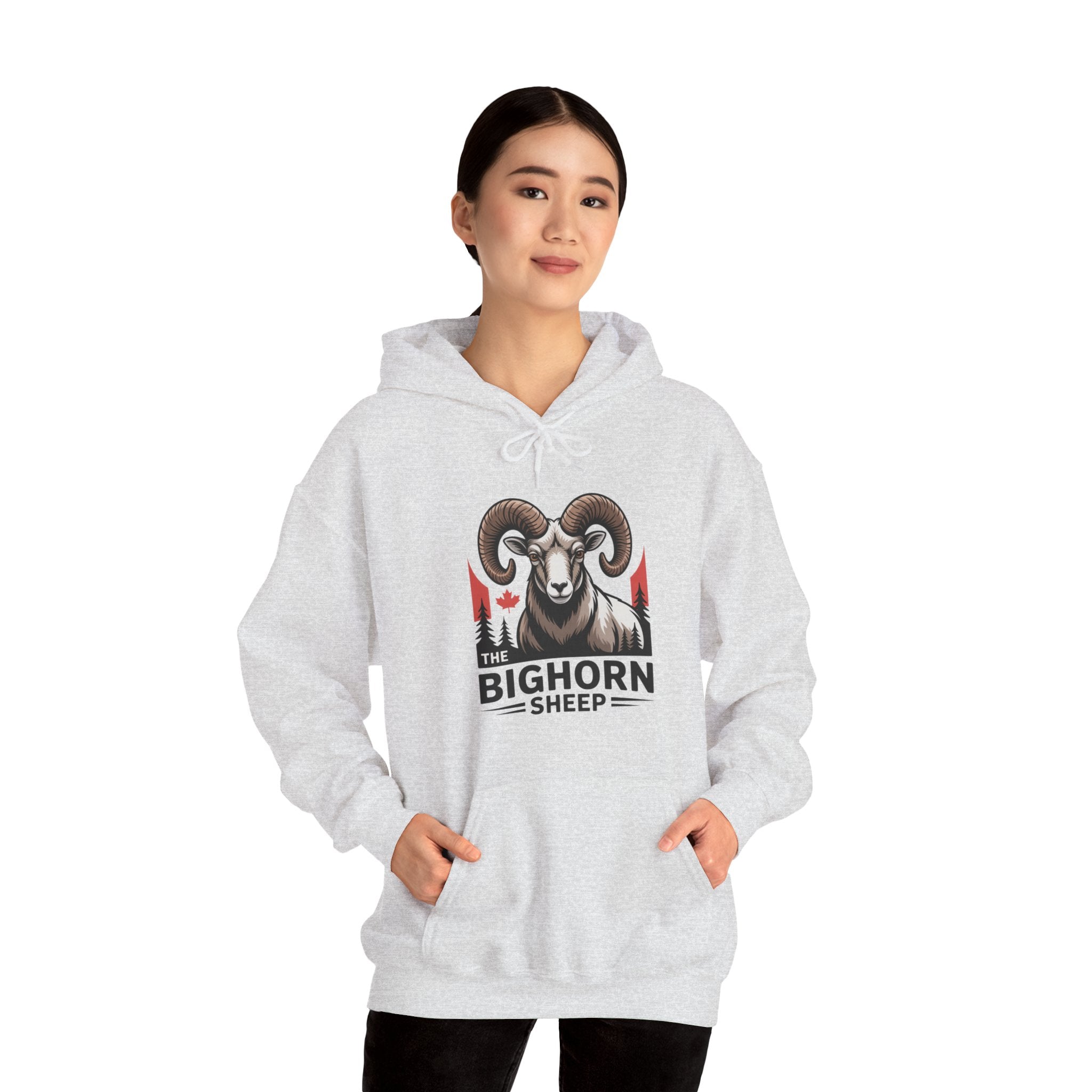 Bighorn Sheep Hoodie — Vintage Mountain Ram Graphic Pullover