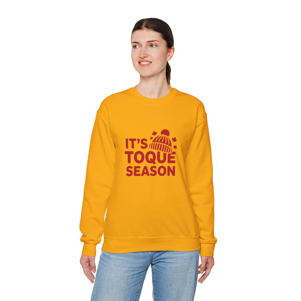 "It's Toque Season" Cozy Winter Crewneck Sweatshirt