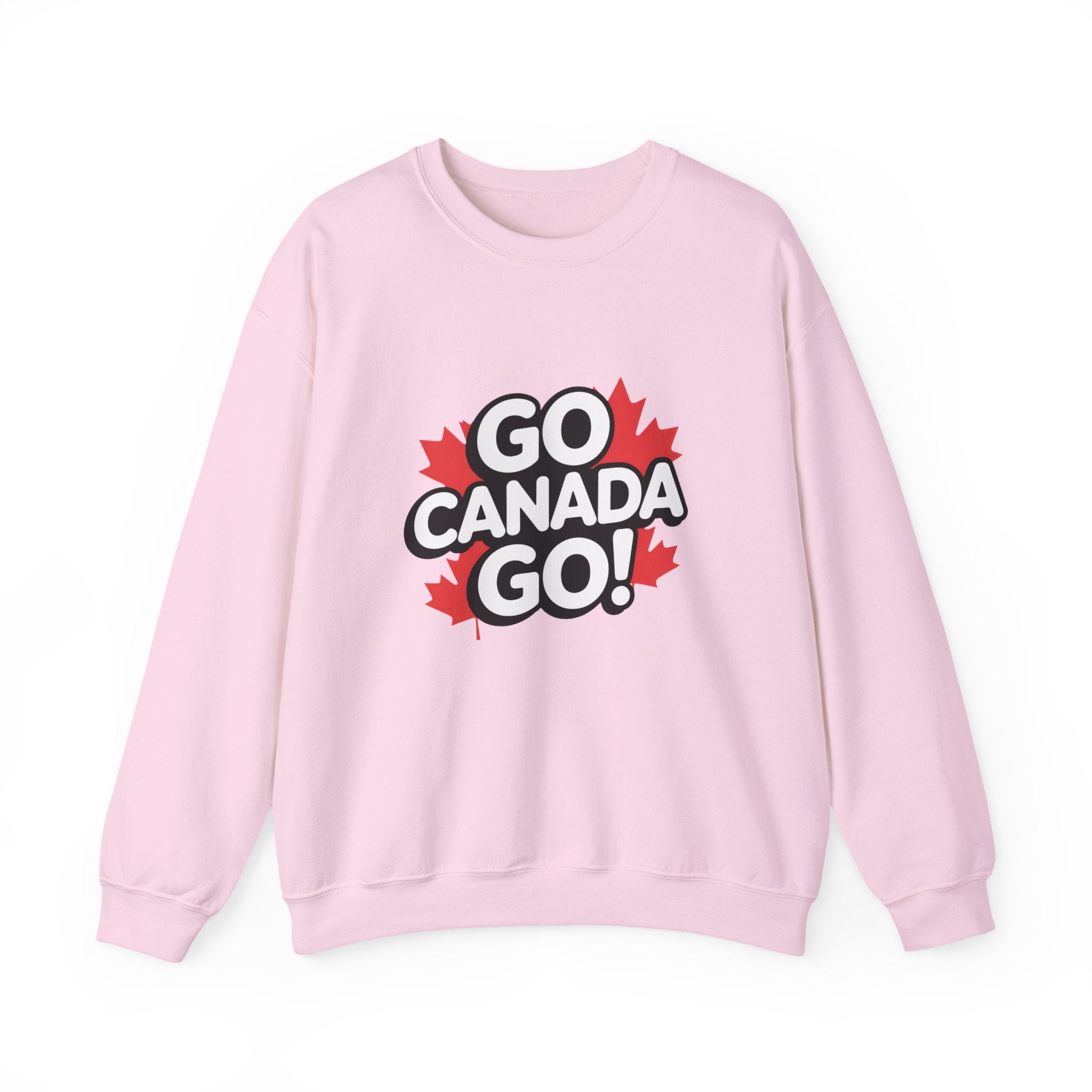 Go Canada Go! Crewneck Sweatshirt — Canadian Pride Maple Leaf Pullover