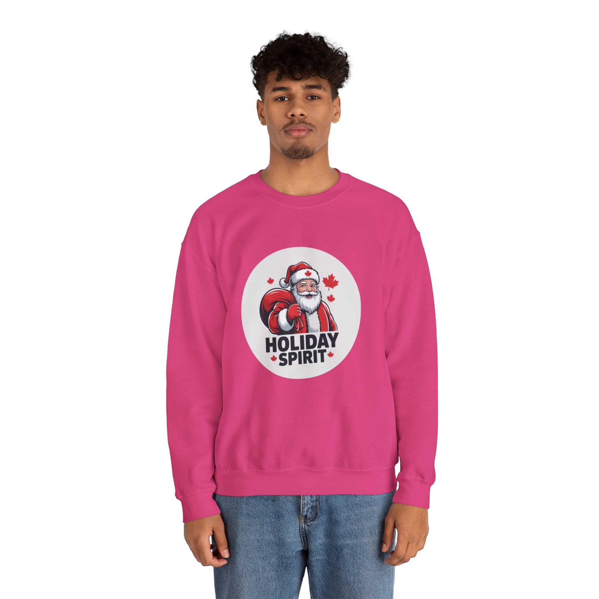 Holiday Spirit Sweatshirt — Santa Claus Christmas Crewneck