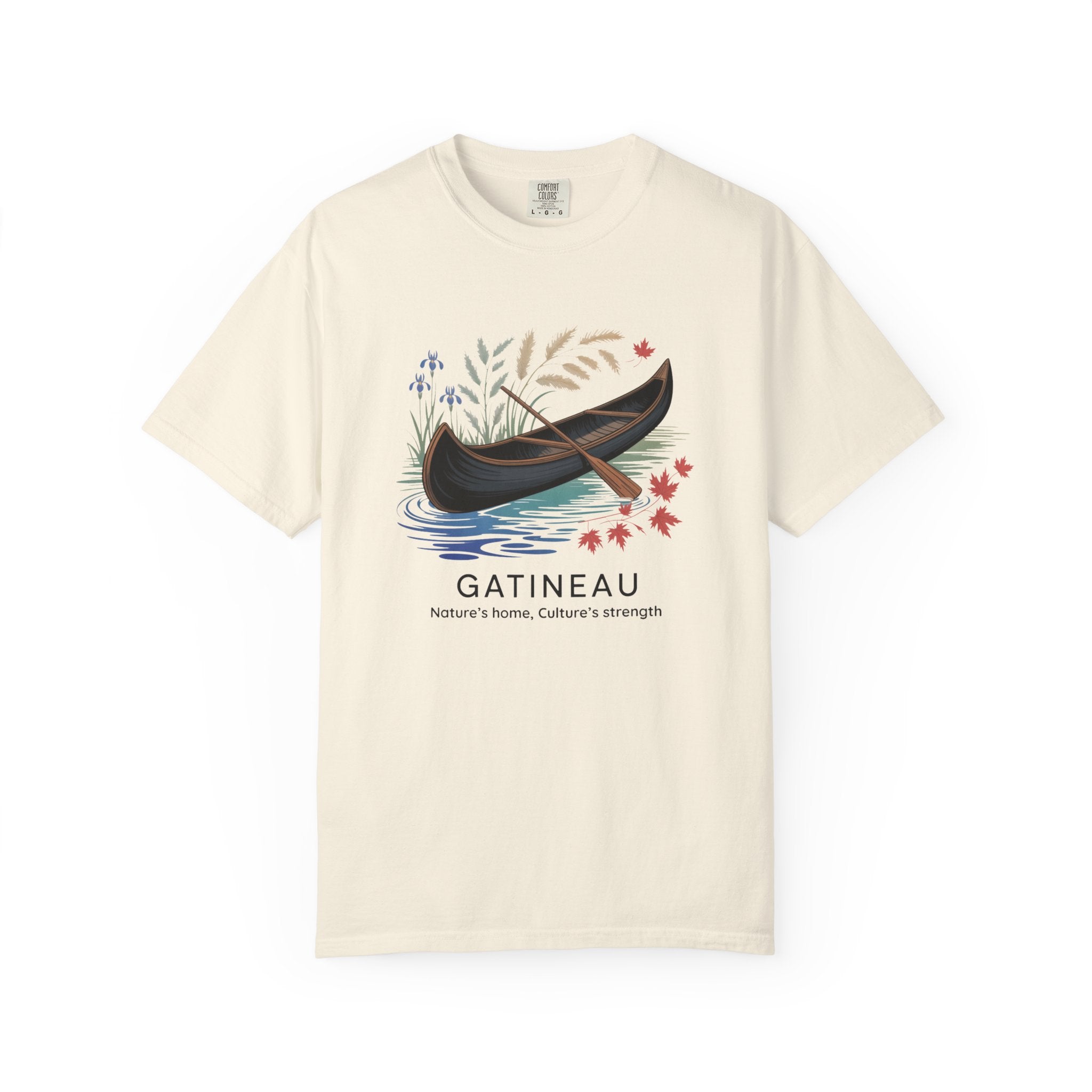 Gatineau Canoe T‑Shirt — Scenic Vintage Canoe Graphic Tee