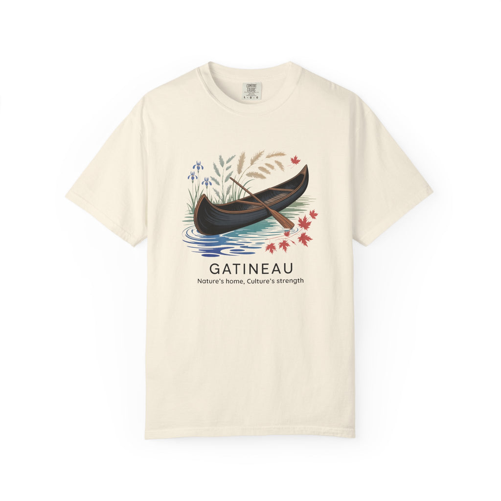 Gatineau Canoe T‑Shirt — Scenic Vintage Canoe Graphic Tee