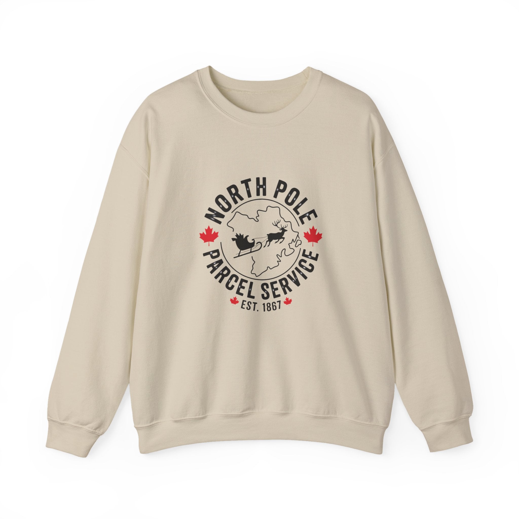 "North Pole Parcel Service" Crewneck Holiday Sweatshirt