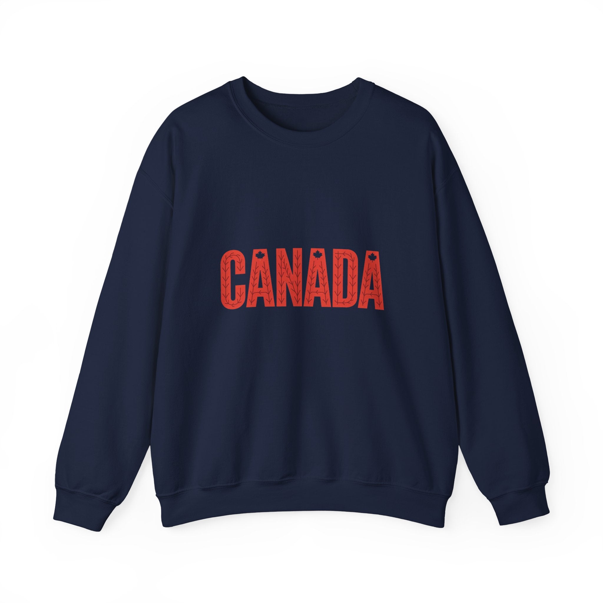 Canada Crewneck Sweatshirt – Retro Red Block Lettering