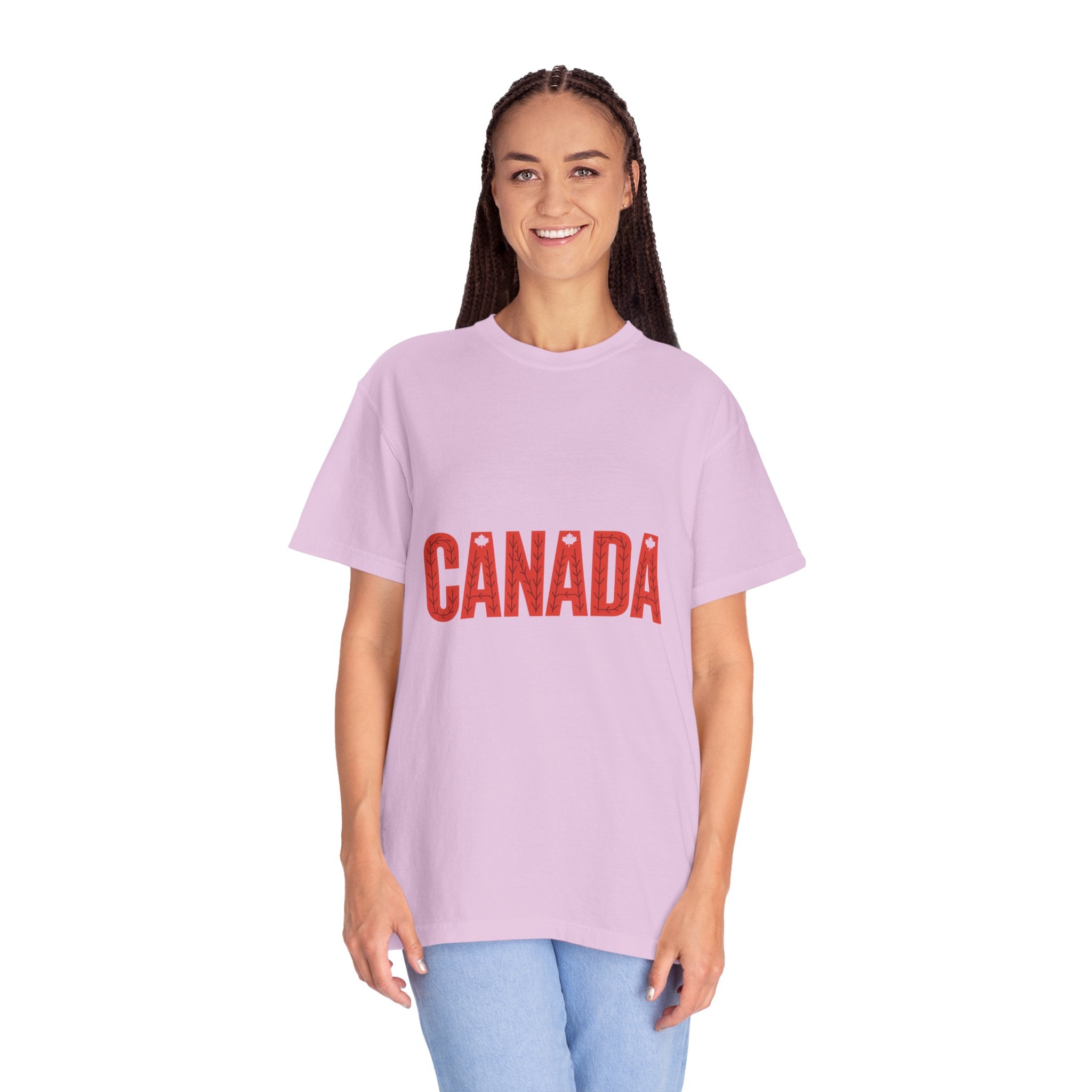 Canada Vintage-Style Graphic T-Shirt — Distressed Maple Lettering