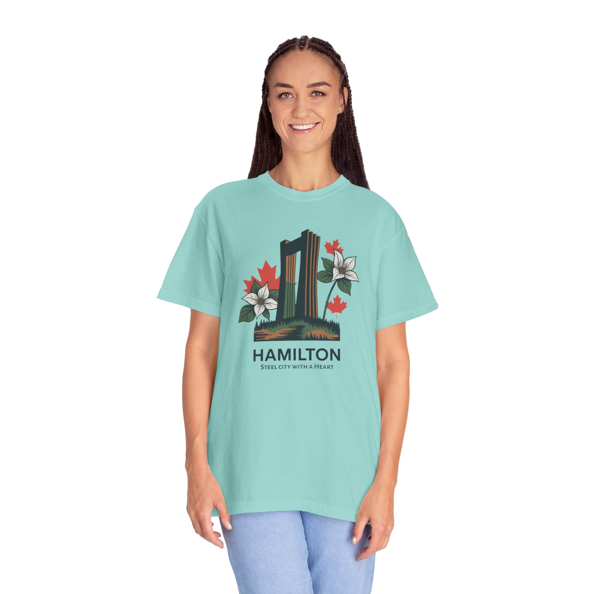 Hamilton Landmark Tee — 'Steel City with a Heart' Graphic T-Shirt