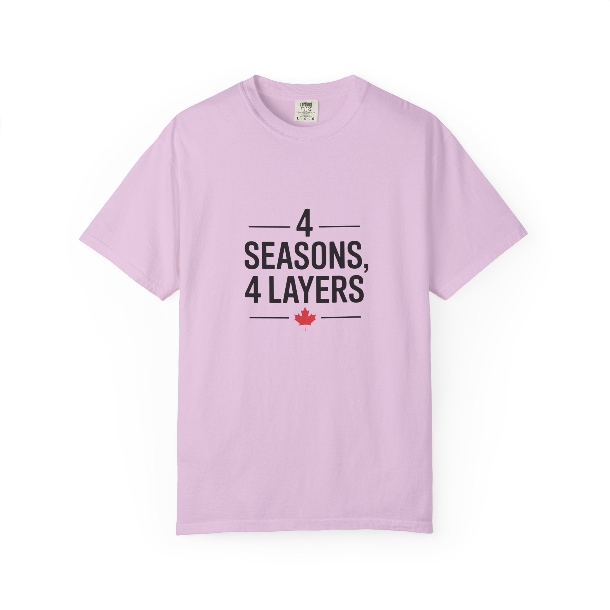 4 Seasons, 4 Layers T-Shirt — Canadian Maple Minimalist Tee
