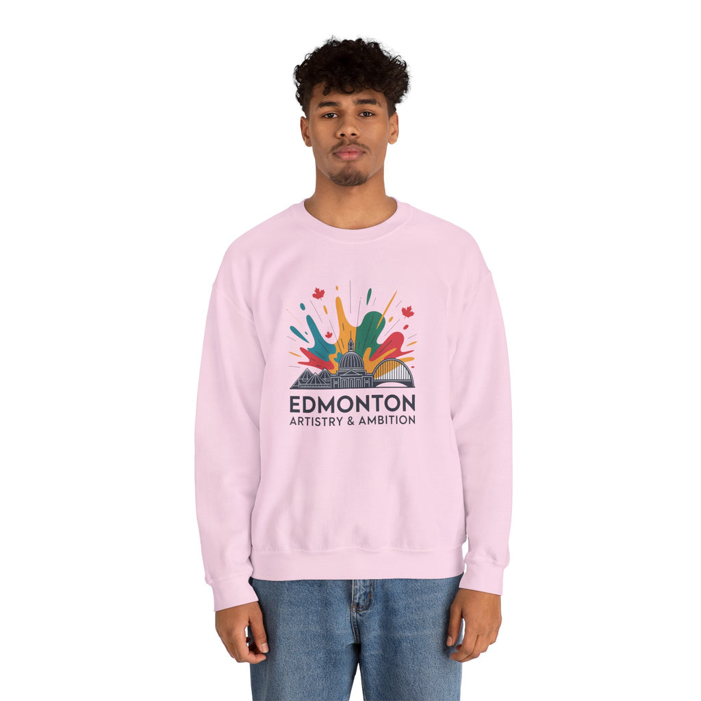 Edmonton Artistry & Ambition Crewneck Sweatshirt — City Arts Graphic Pullover