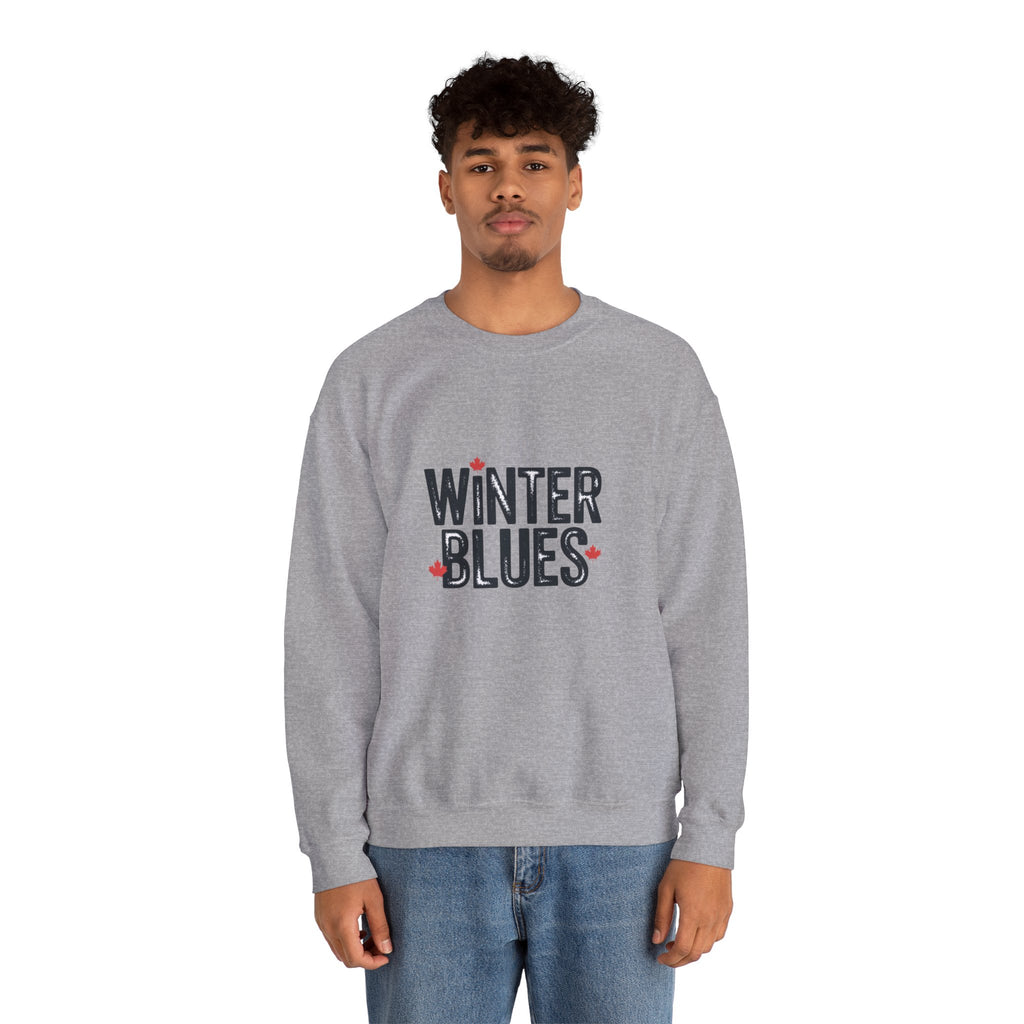 Winter Blues Sweatshirt — Cozy Seasonal Crewneck with Playful Text