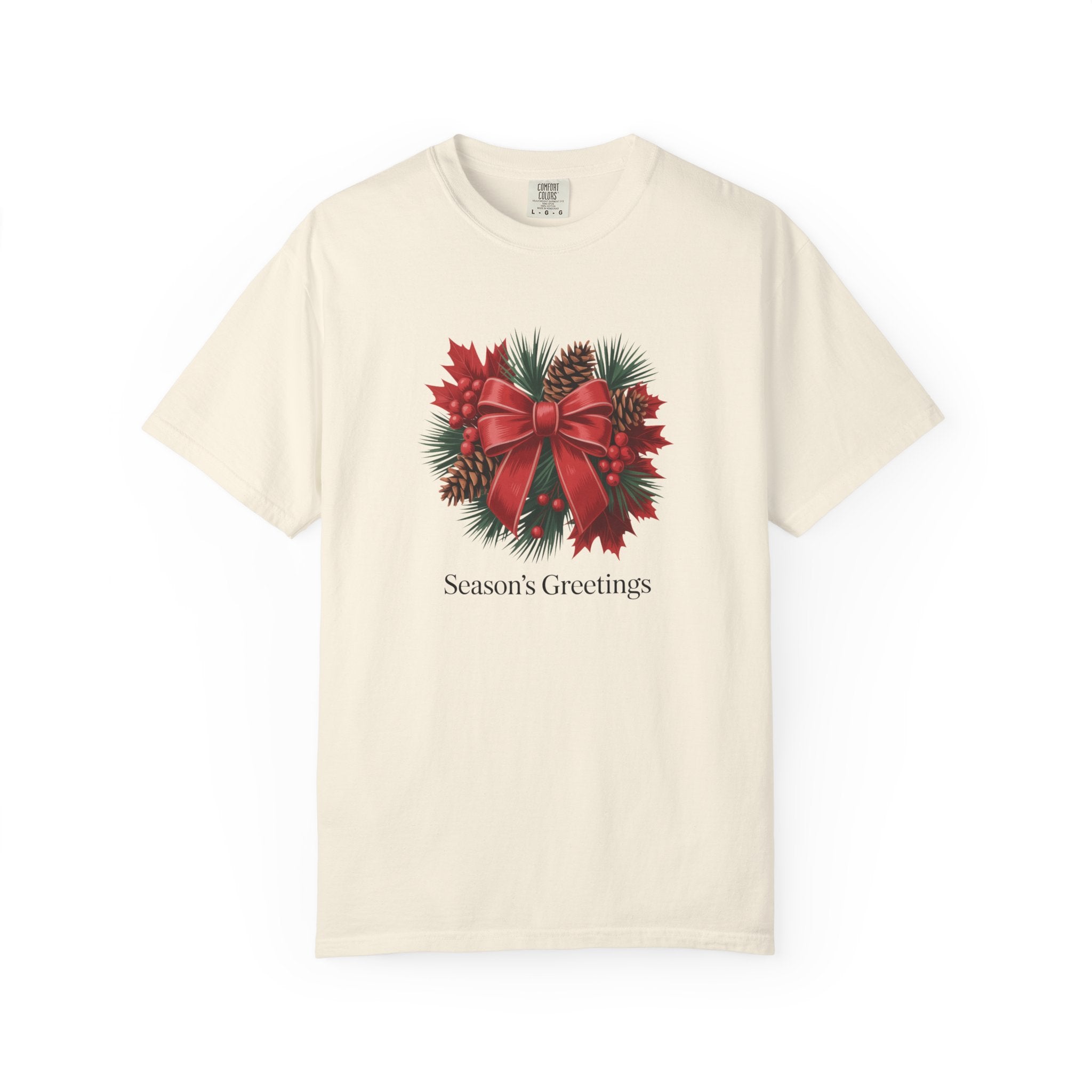 Season's Greetings Christmas Wreath T-Shirt