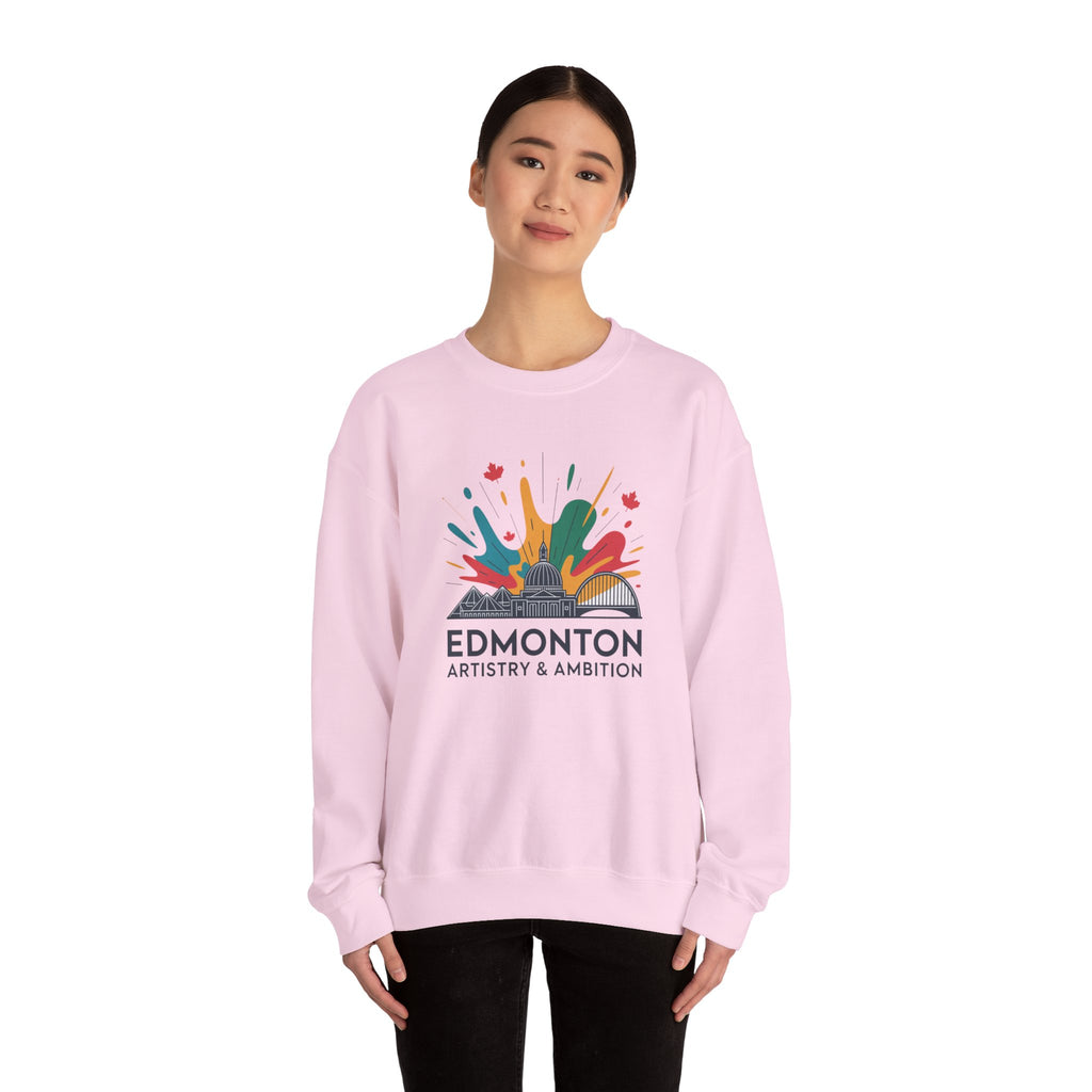 Edmonton Artistry & Ambition Crewneck Sweatshirt — City Arts Graphic Pullover