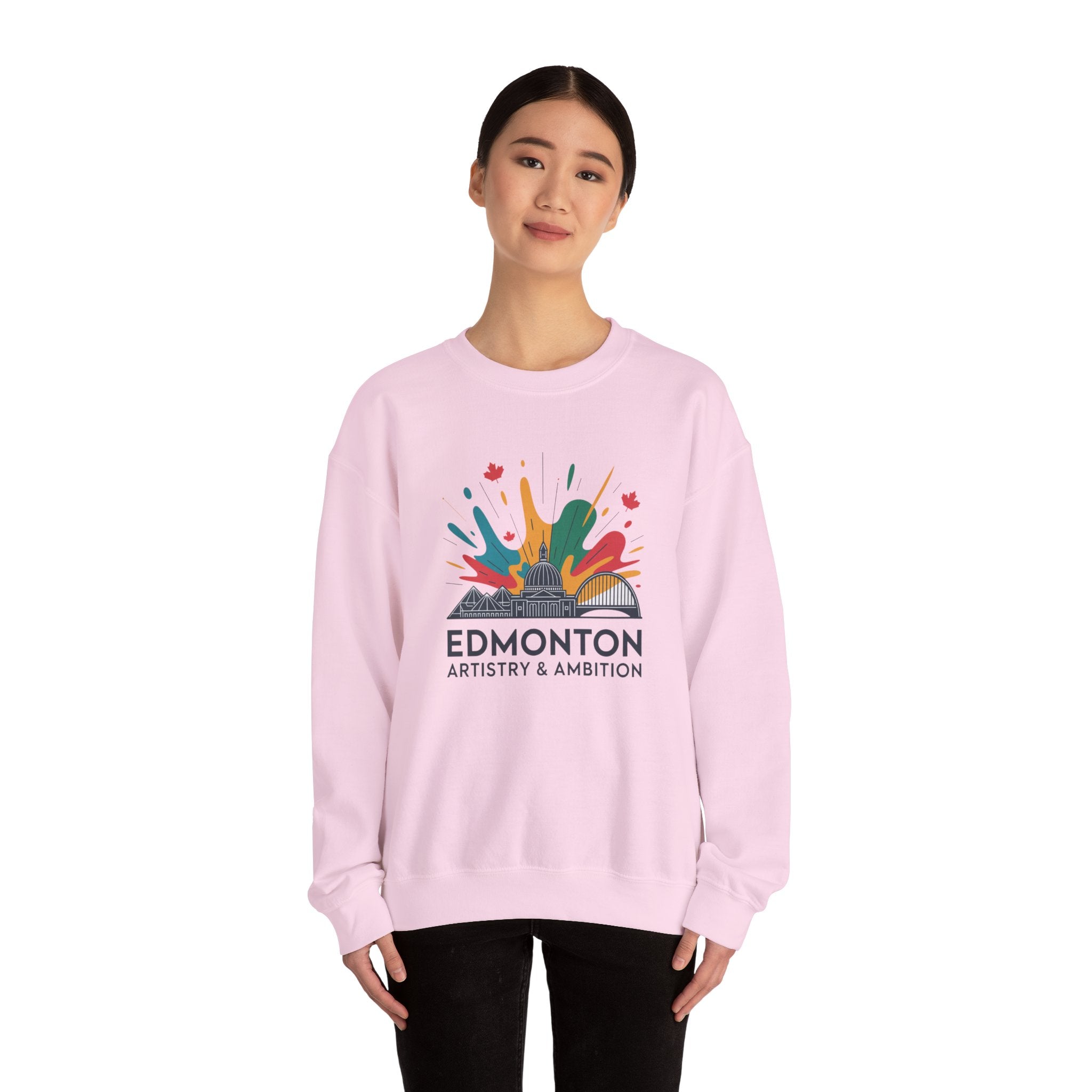 Edmonton Artistry & Ambition Crewneck Sweatshirt — City Arts Graphic Pullover