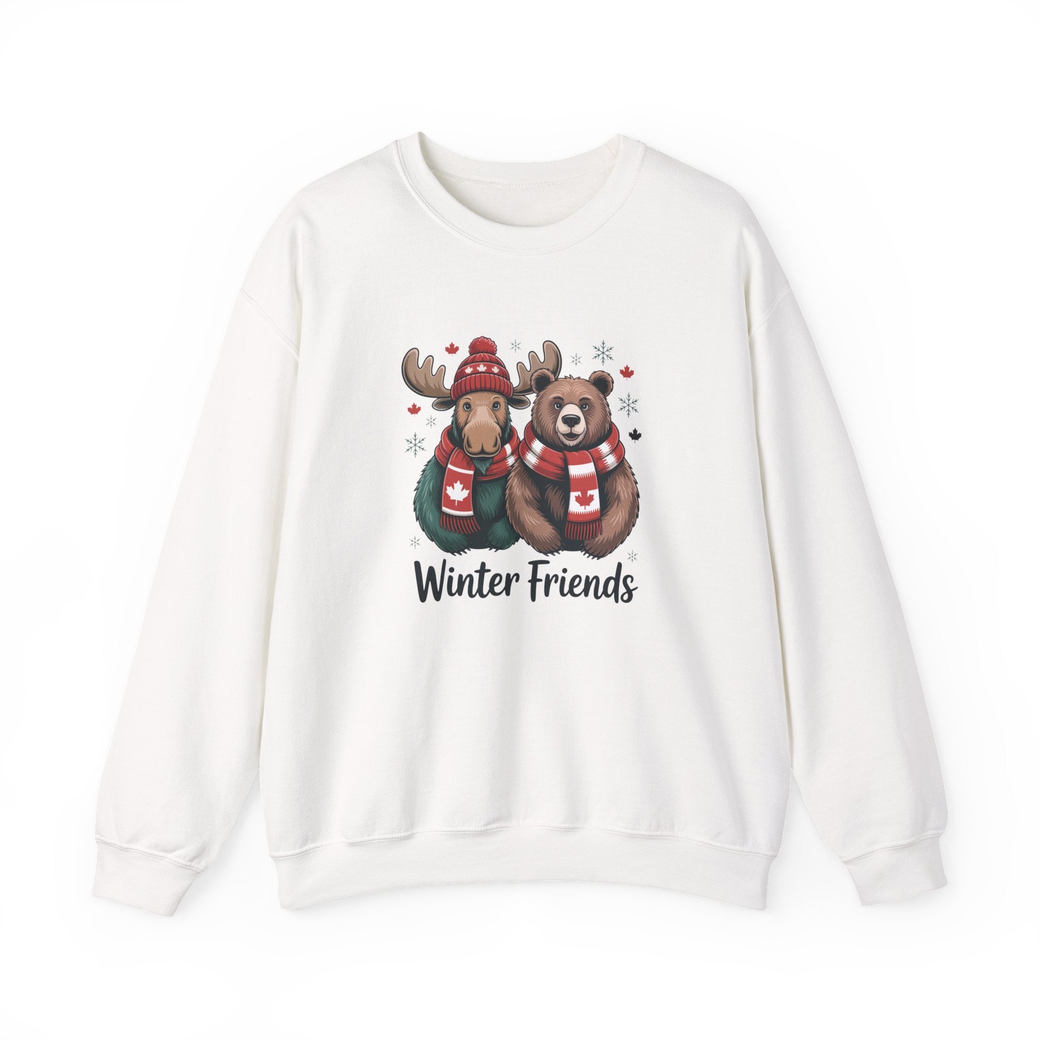 Winter Friends Crewneck Sweatshirt — Moose & Bear Holiday Pullover