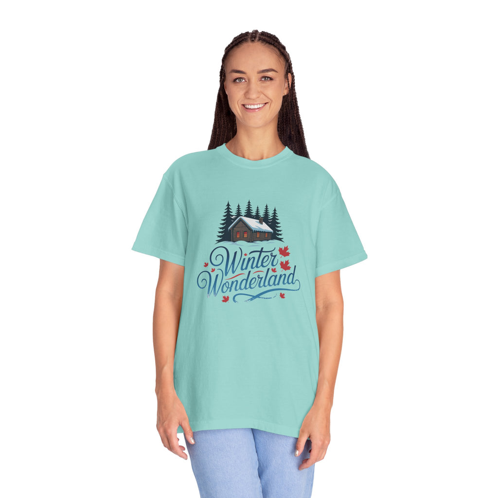 Winter Wonderland T-Shirt — Cabin & Pine Forest Holiday Tee
