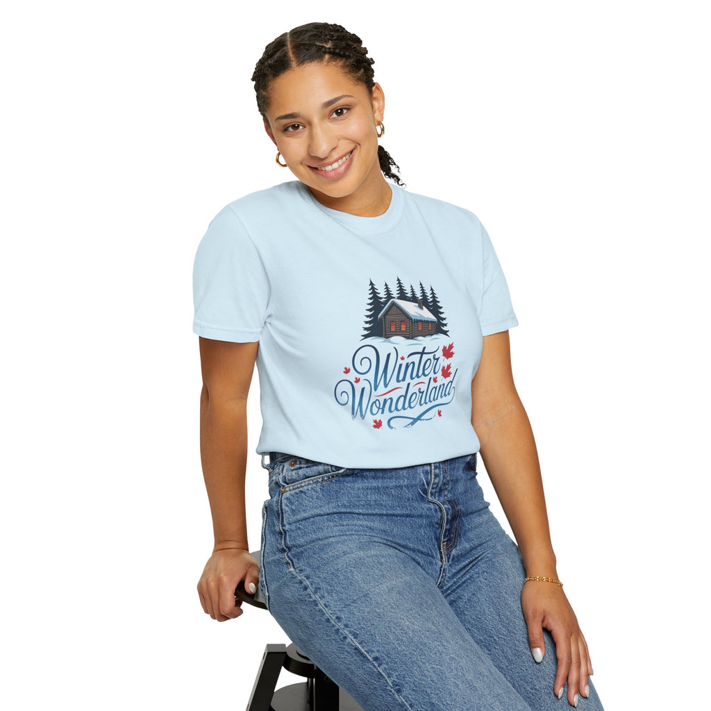 Winter Wonderland T-Shirt — Cabin & Pine Forest Holiday Tee
