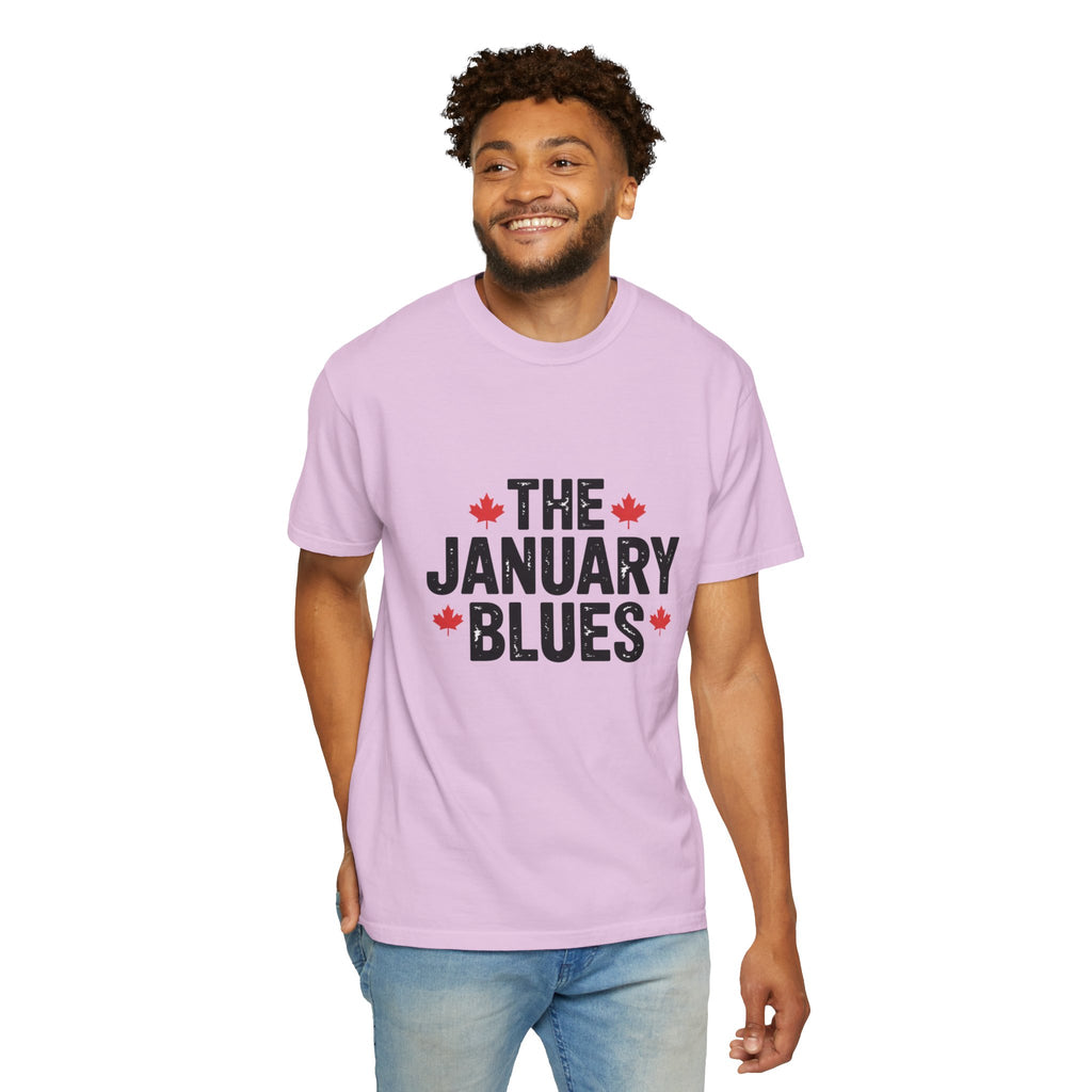 "The January Blues" Graphic Tee (Canadian Maple Leaf Accent) - T shirt