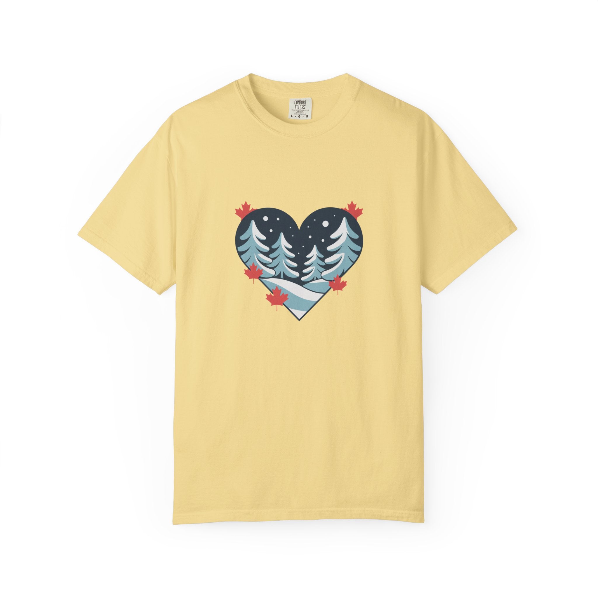 Heart Pine Forest T-Shirt — Winter Woodland Nature Tee