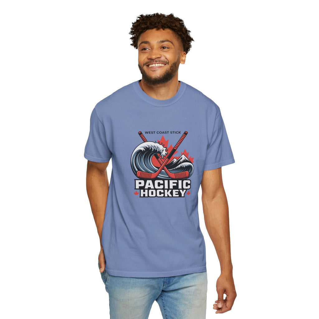 Pacific Hockey T‑Shirt — West Coast Wave & Maple Leafs Hockey Tee