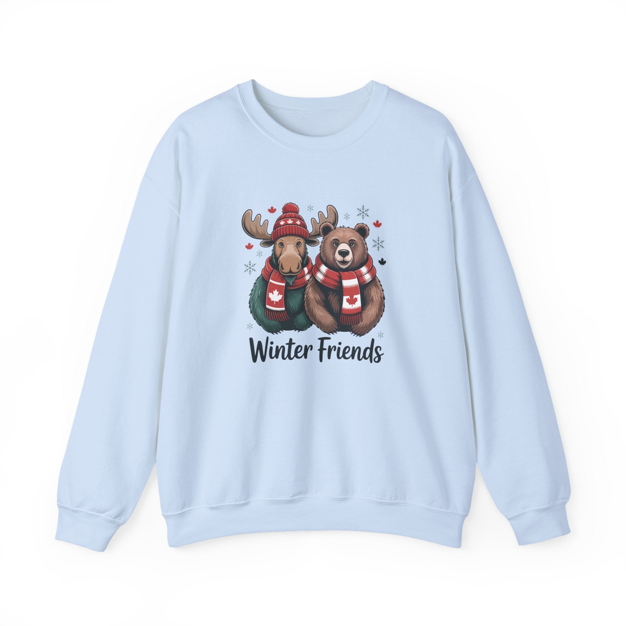 Winter Friends Crewneck Sweatshirt — Moose & Bear Holiday Pullover