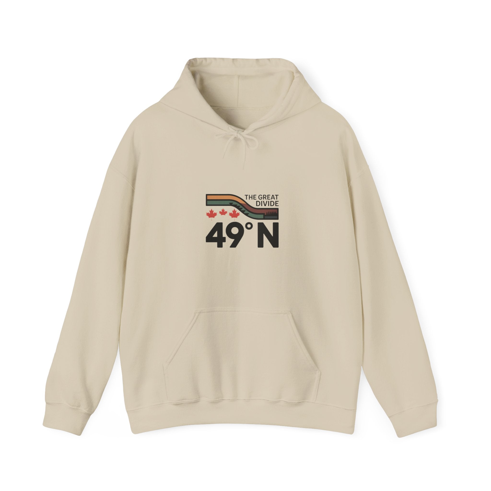 49N The Great Divide Hoodie — Canada Border Latitude Pullover