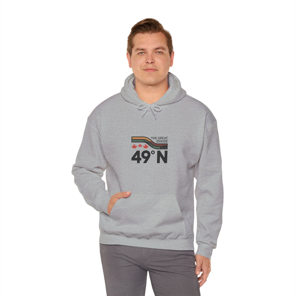 49N The Great Divide Hoodie — Canada Border Latitude Pullover