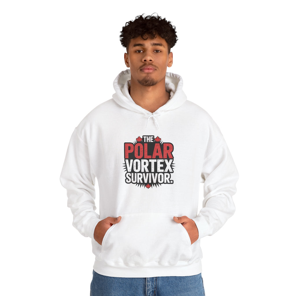 Polar Vortex Survivor Hoodie — Funny Cold Weather Sweatshirt