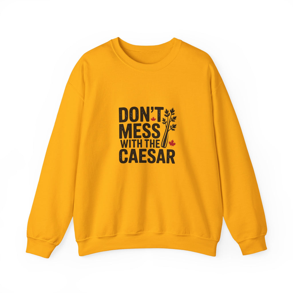 "Don't Mess with the Caesar" Roman Laurel Graphic Crewneck Sweatshirt