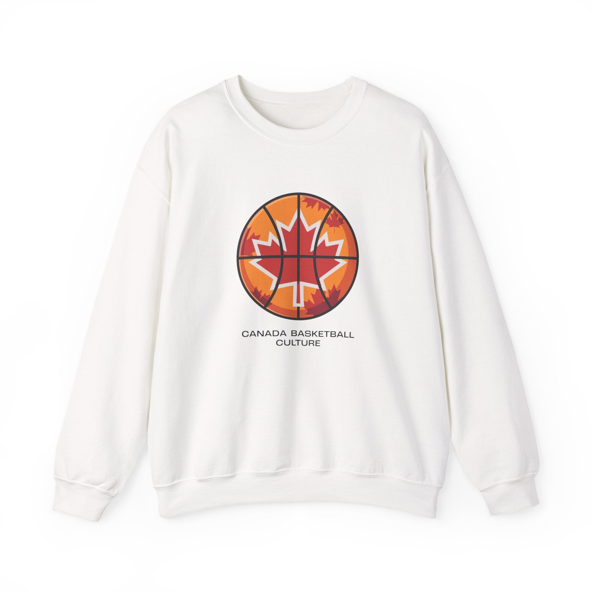 Canada Basketball Culture Sweatshirt — Maple Leaf Basketball Crewneck