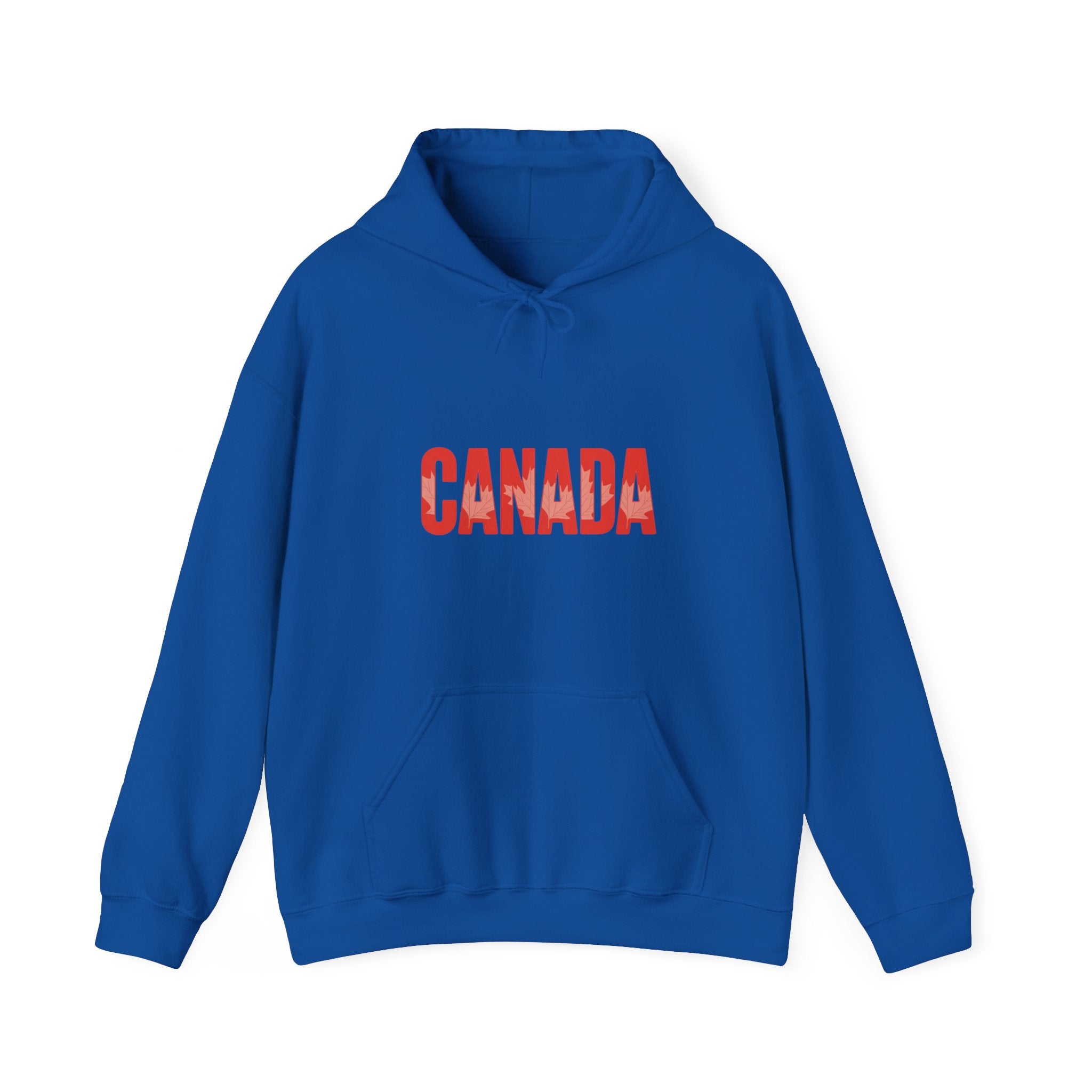 Canada Hoodie - Vintage Red Text Pullover for Canada Pride