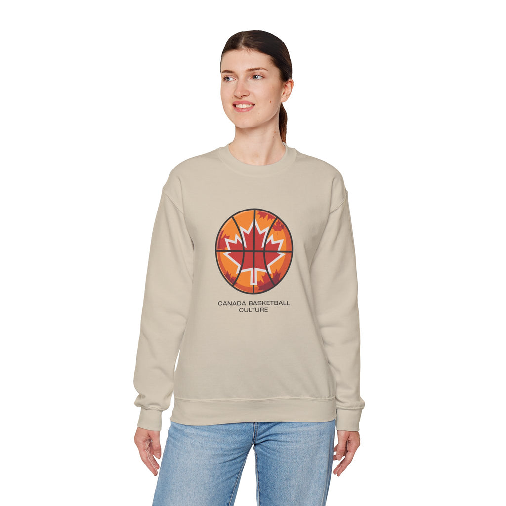 Canada Basketball Culture Sweatshirt — Maple Leaf Basketball Crewneck