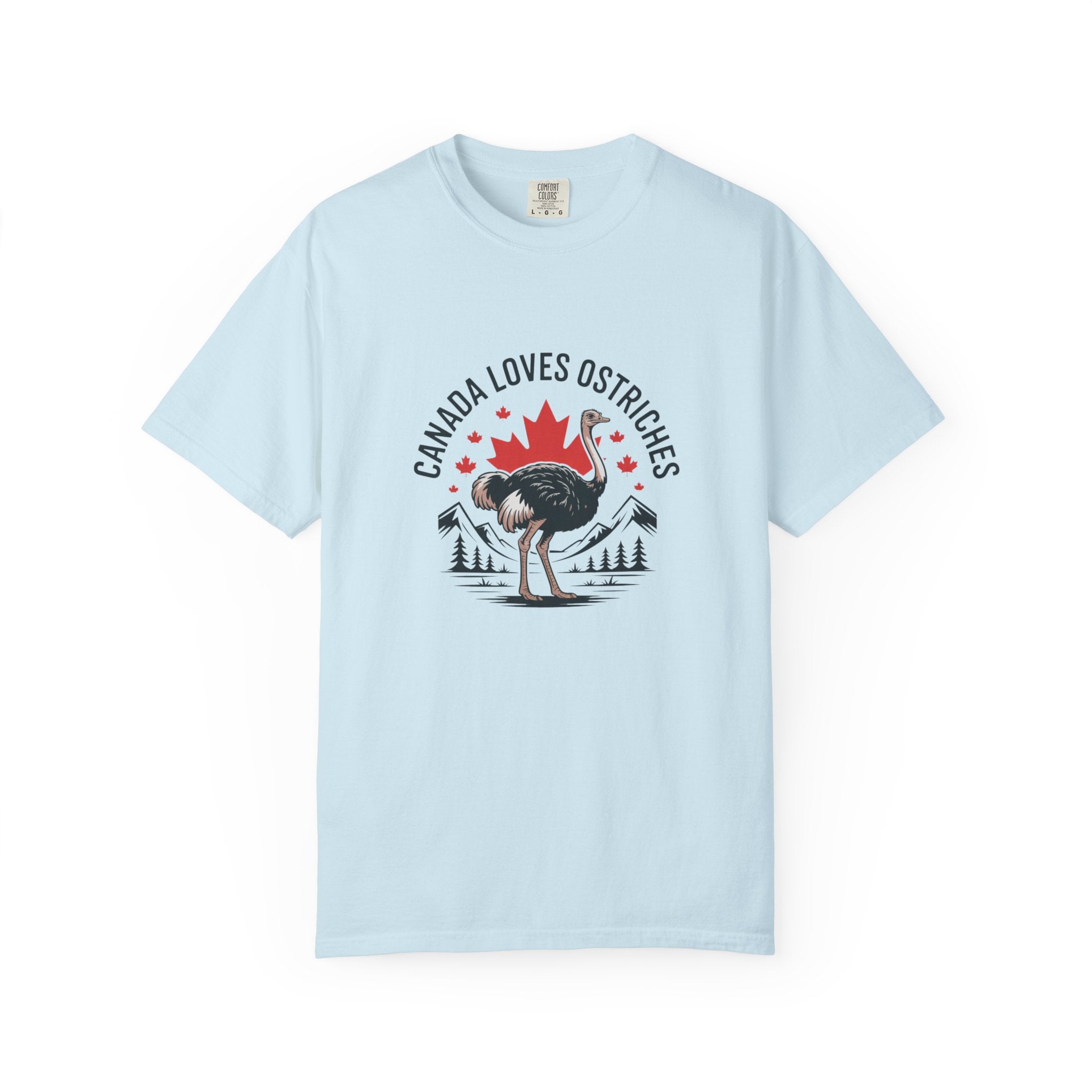 Canada Loves Ostriches T-Shirt — Canadian Novelty Graphic Tee