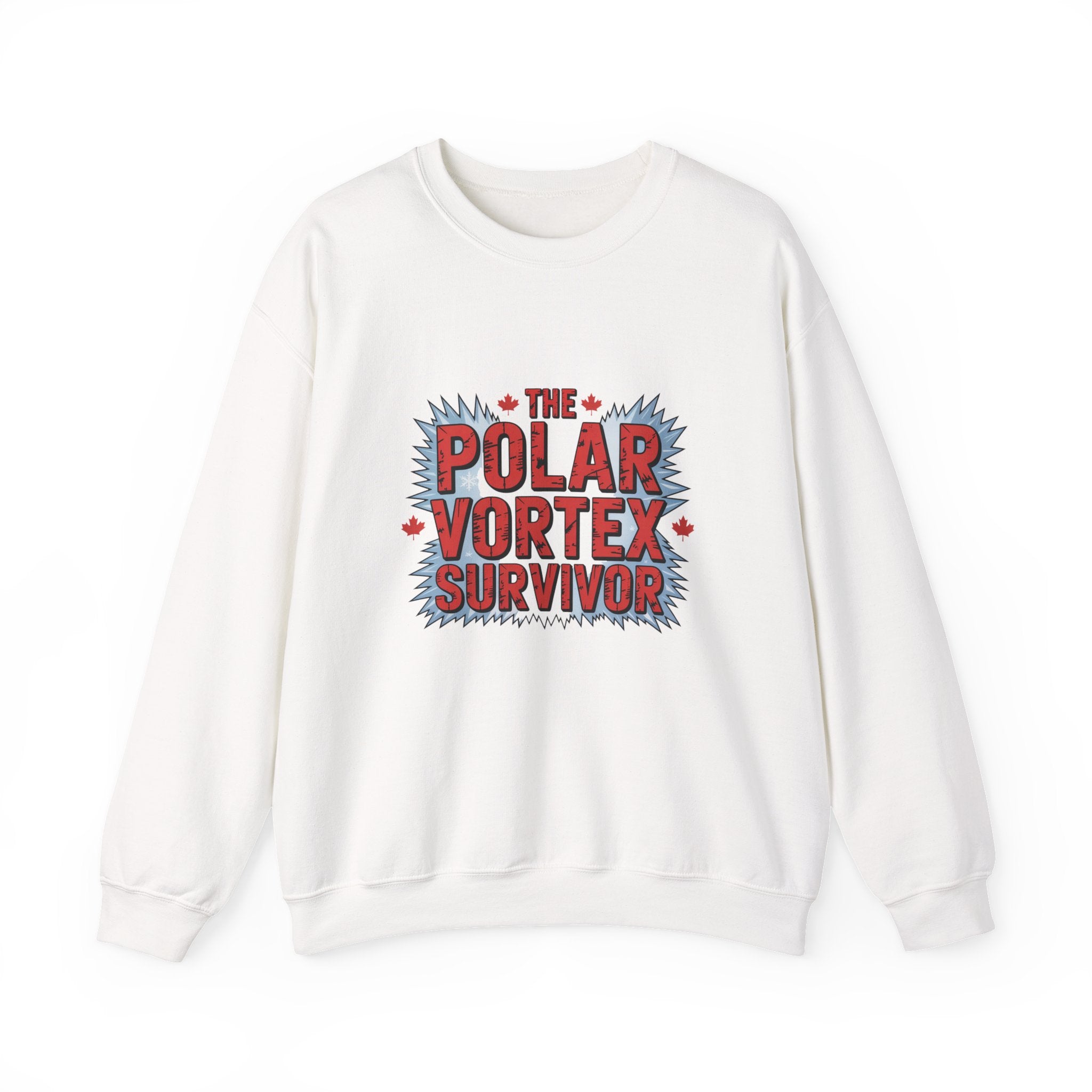 Polar Vortex Survivor Sweatshirt — Funny Winter Cold Weather Crewneck