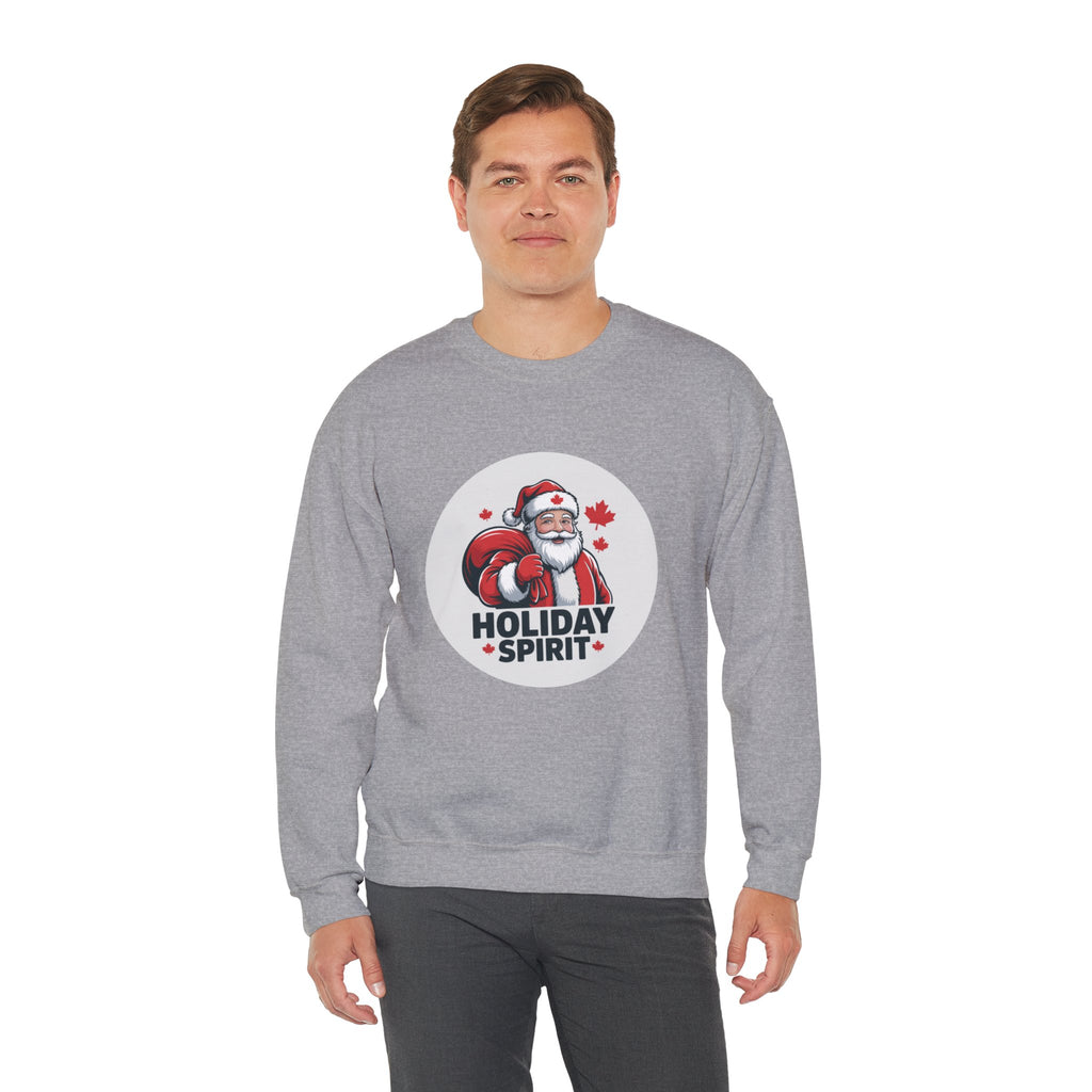 Holiday Spirit Sweatshirt — Santa Claus Christmas Crewneck
