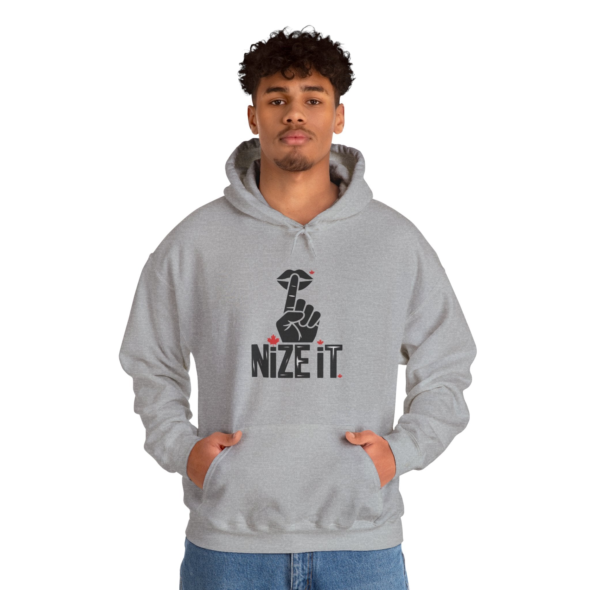 'NiZe iT' Peace Hand Graphic Pullover Hoodie